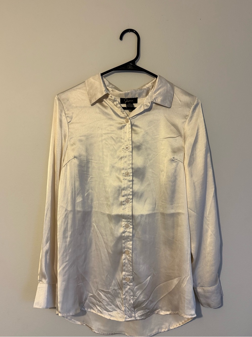 Silk button up top